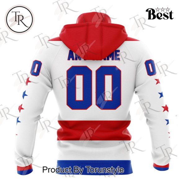 NHL Washington Capitals Special Vintage White Kits Hoodie