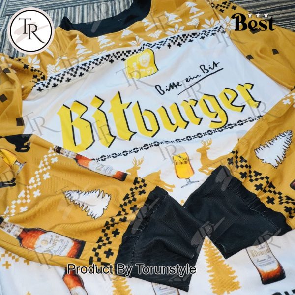 Bitburger Christmas Sweater – Festive Beer Ugly Sweater for Holiday Parties and Beer Lovers