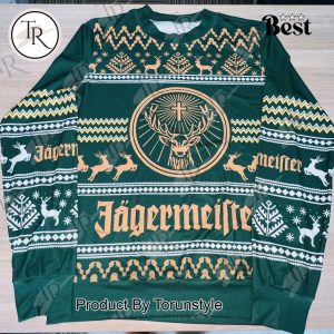 Jagermeister Christmas Sweater – Festive Ugly Sweater for Jager Lovers and Holiday Celebrations