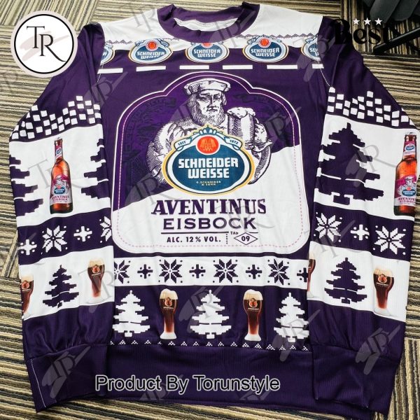 Schneider Weisse Aventinus Eisbock Ugly Christmas Sweater – Perfect for Beer Lovers and Holiday Parties