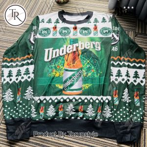 Underberg Christmas Sweater – Festive Herbal Digestif Ugly Sweater for Holiday Parties