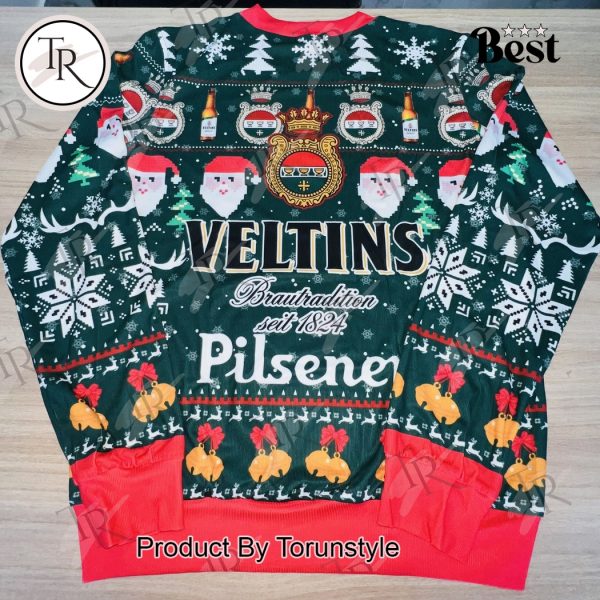 Veltins Pilsener Christmas Sweater – Limited Edition Festive Beer Ugly Sweater for Holiday Parties