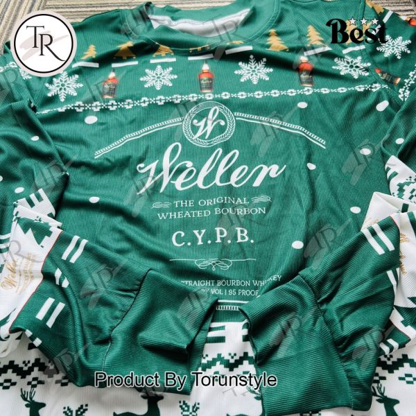 Weller Bourbon C.Y.P.B. Christmas Sweater – Festive Holiday Whiskey Ugly Sweater for Bourbon Lovers