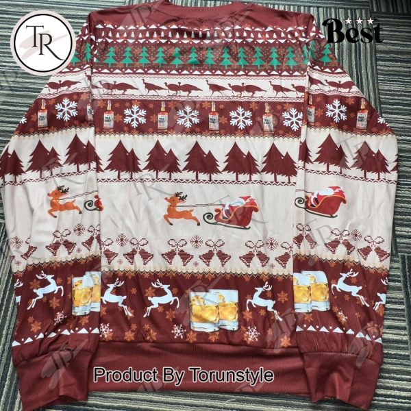 Wild Turkey Bourbon Christmas Sweater – Festive Ugly Sweater for Whiskey Lovers and Holiday Parties