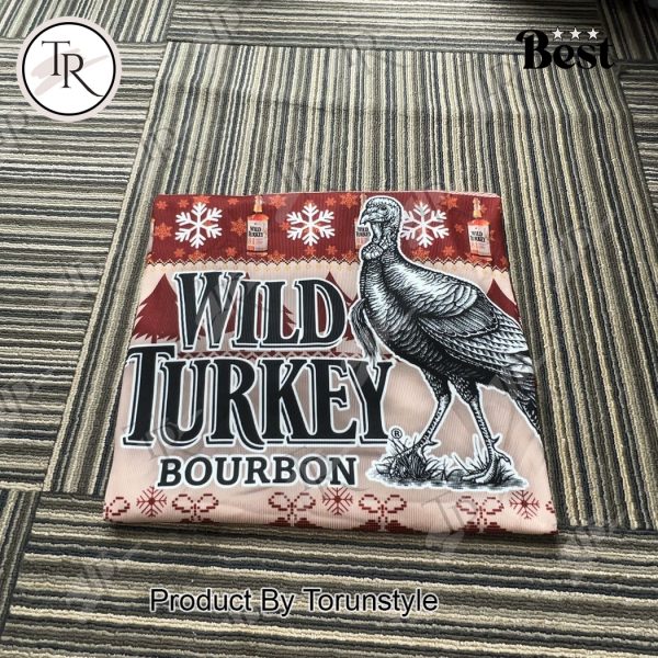 Wild Turkey Bourbon Christmas Sweater – Festive Ugly Sweater for Whiskey Lovers and Holiday Parties