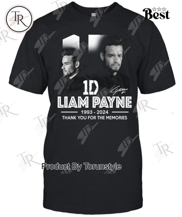 1D Liam Payne 1993-2024 Thank You For The Memories T-Shirt