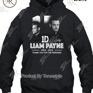 1D Liam Payne 1993-2024 Thank You For The Memories T-Shirt