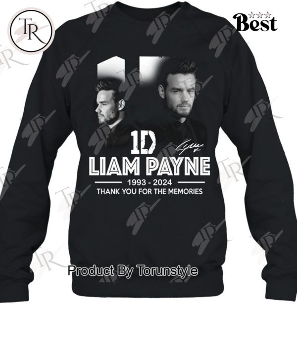 1D Liam Payne 1993-2024 Thank You For The Memories T-Shirt