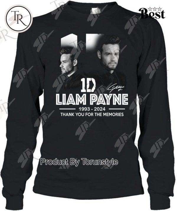 1D Liam Payne 1993-2024 Thank You For The Memories T-Shirt