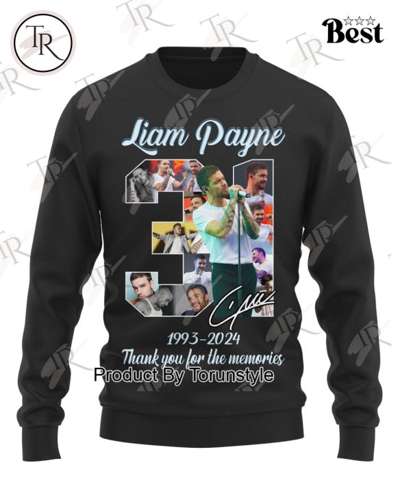 Liam Payne 31 Years Of 1993-2024 Thank You For The Memories T-Shirt