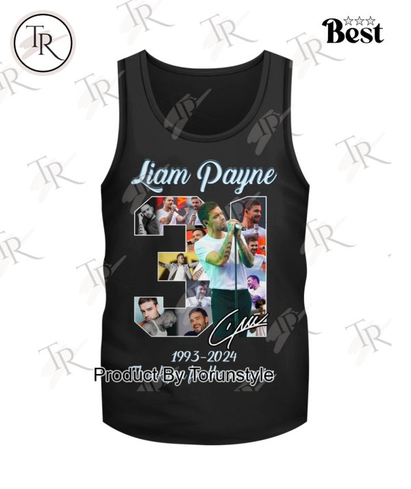 Liam Payne 31 Years Of 1993-2024 Thank You For The Memories T-Shirt