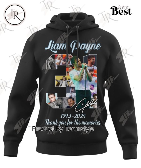 Liam Payne 31 Years Of 1993-2024 Thank You For The Memories T-Shirt