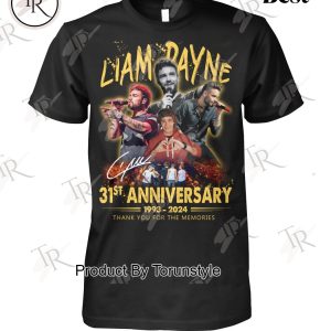 One Direction Liam Payne Rest In Music Thank You For The Memories 1993-2024 T-Shirt