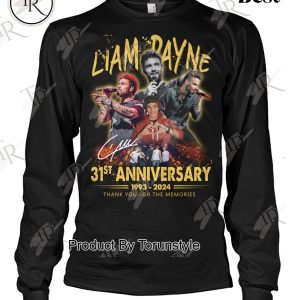 Liam Payne 31st Anniversary 1993-2024 Thank You For The Memories T-Shirt