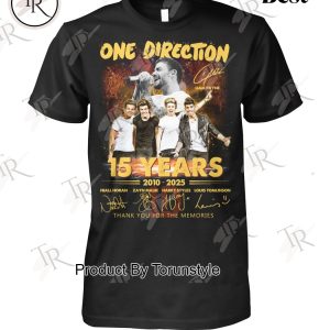 One Direction Liam Payne 15 Years 2010-2025 Thank You For The Memories T-Shirt