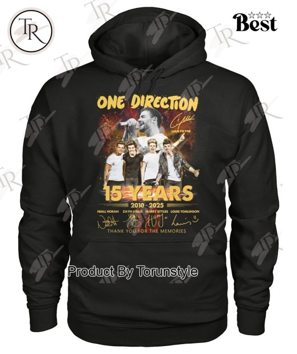 One Direction Liam Payne 15 Years 2010-2025 Thank You For The Memories T-Shirt