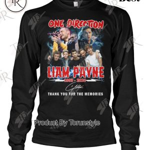 One Direction Liam Payne 1993-2024 Thank You For The Memories T-Shirt