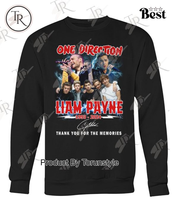 One Direction Liam Payne 1993-2024 Thank You For The Memories T-Shirt