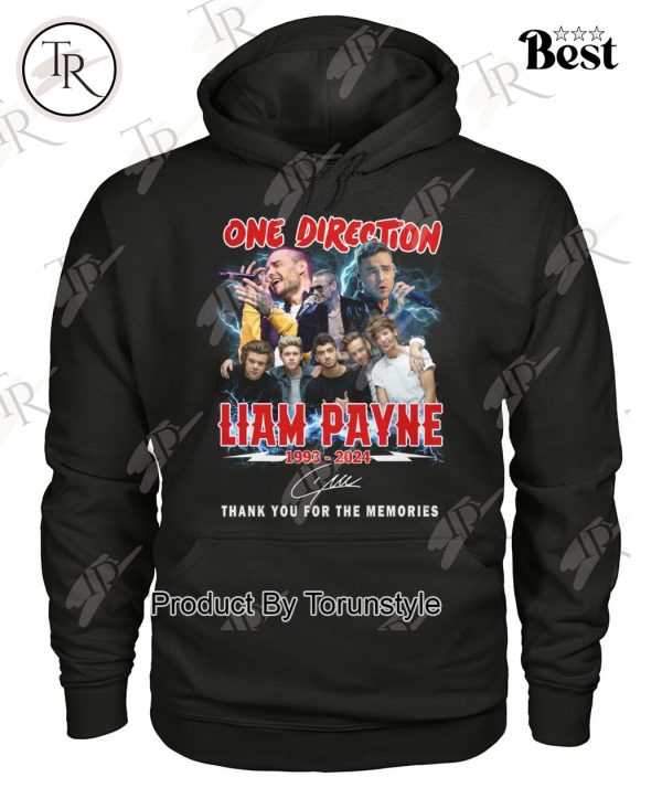 One Direction Liam Payne 1993-2024 Thank You For The Memories T-Shirt