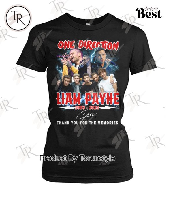 One Direction Liam Payne 1993-2024 Thank You For The Memories T-Shirt