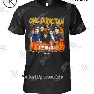 One Direction Liam Payne Rest In Music Thank You For The Memories 1993-2024 T-Shirt