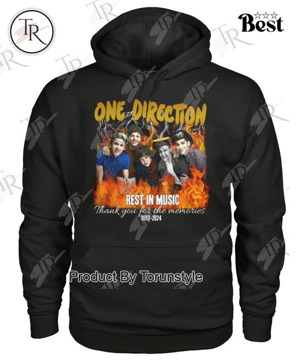 One Direction Liam Payne Rest In Music Thank You For The Memories 1993-2024 T-Shirt