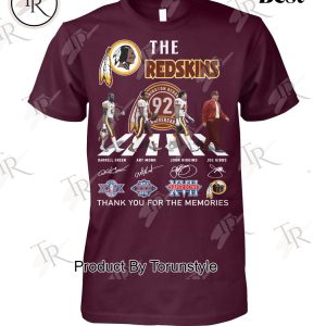 Washington Redskins 92th Anniversary Thank You For The Memories T-Shirt