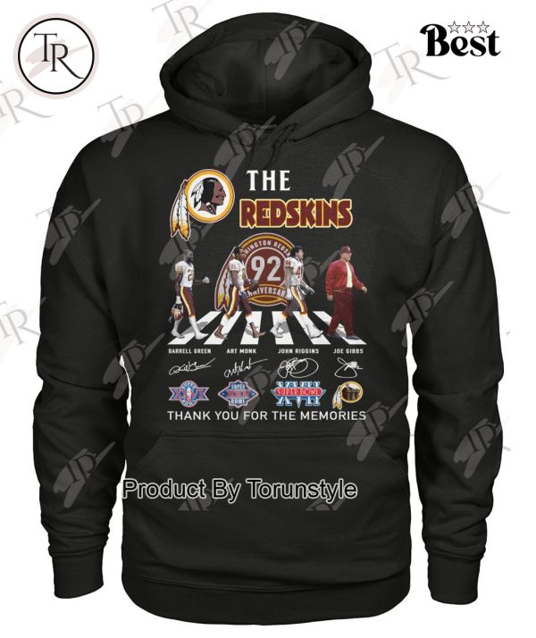 Washington Redskins 92th Anniversary Thank You For The Memories T-Shirt