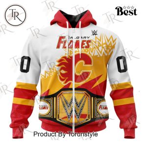 NHL Calgary Flames Special WWE Design Hoodie