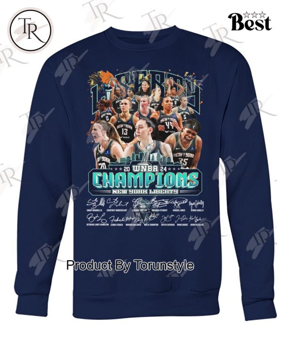 2024 WNBA Champions New York Liberty Signature T-Shirt