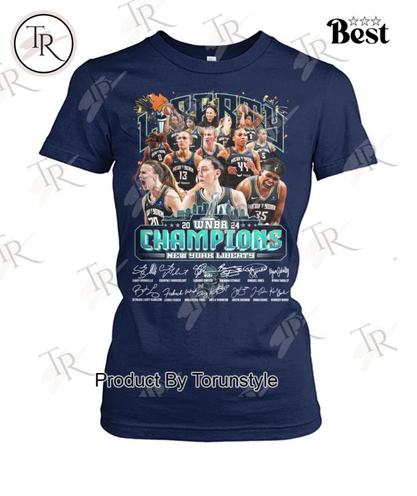 2024 WNBA Champions New York Liberty Signature T-Shirt