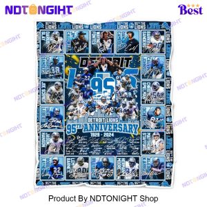 Detroit Lions 95th Anniversary 1929 – 2024 Blanket