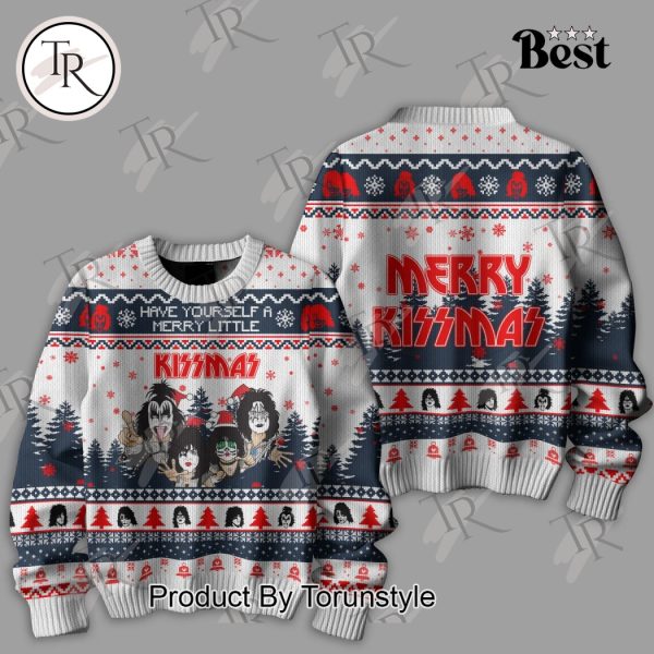 Kiss Band Have Yourself A Merry Little Merry Kissmas Sweater