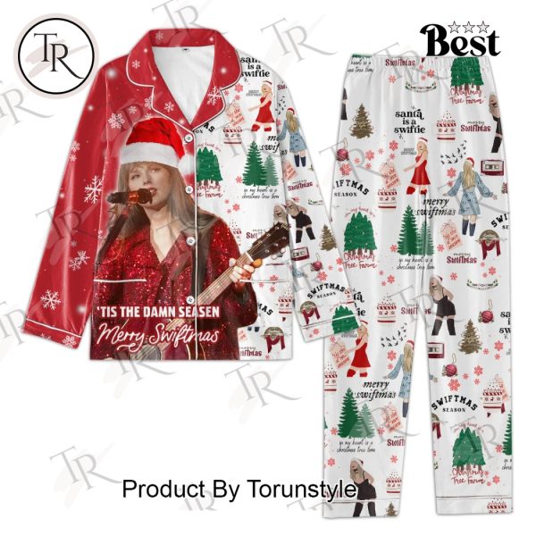 Taylor Swift ‘Tis The Damn Seasen Merry Swiftmas Pajamas Set