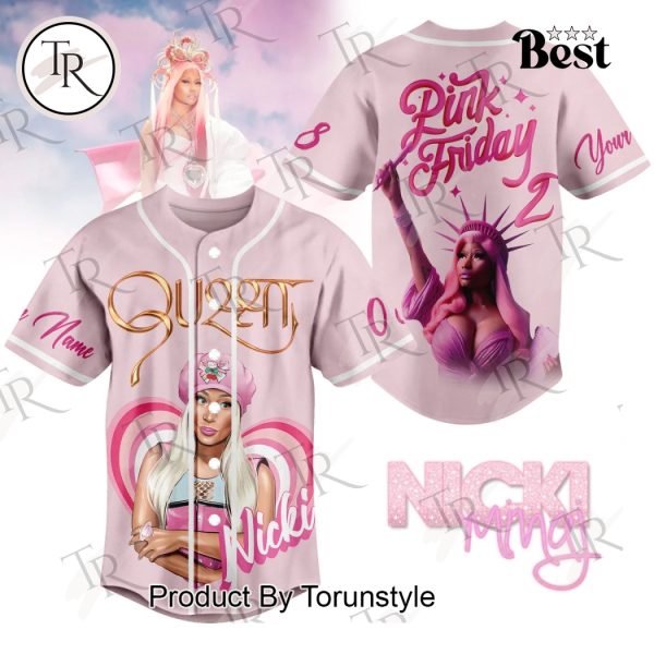 Queen Nicki Minaj Pink Friday Custom Baseball Jersey