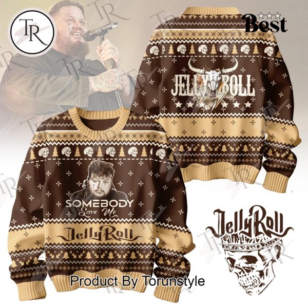 Jelly Roll Somebody Save Me Ugly Sweater