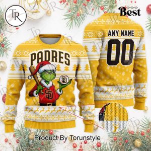 MLB San Diego Padres Grinch Christmas Sweater Design