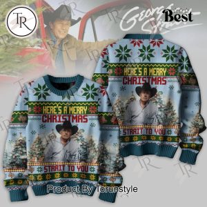 George Strait Here’s A Merry Christmas Strait To You Sweater