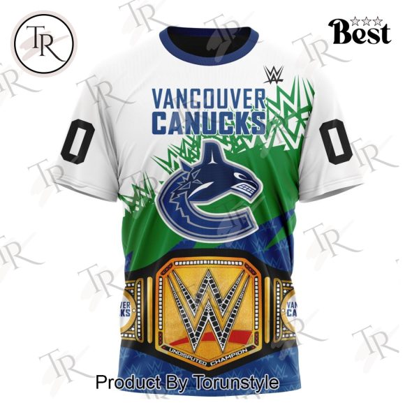 NHL Vancouver Canucks Special WWE Design Hoodie