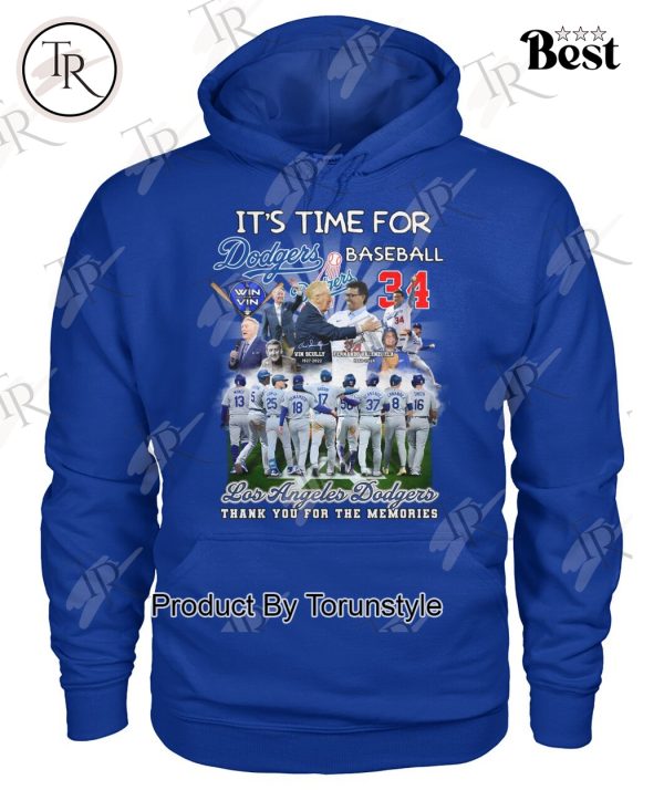 It’s Time For Los Angeles Dodgers Thank You For The Memories T-Shirt