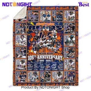 Chicago Bears 105th Anniversary 1920 – 2025 Blanket