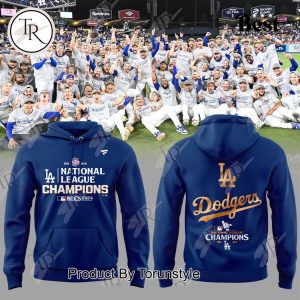 Los Angeles Dodgers 2024 National League Champions Hoodie, Longpants, Cap – Navy