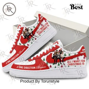 All I Want For Christmas Is One Direction Air Force 1 Sneakers