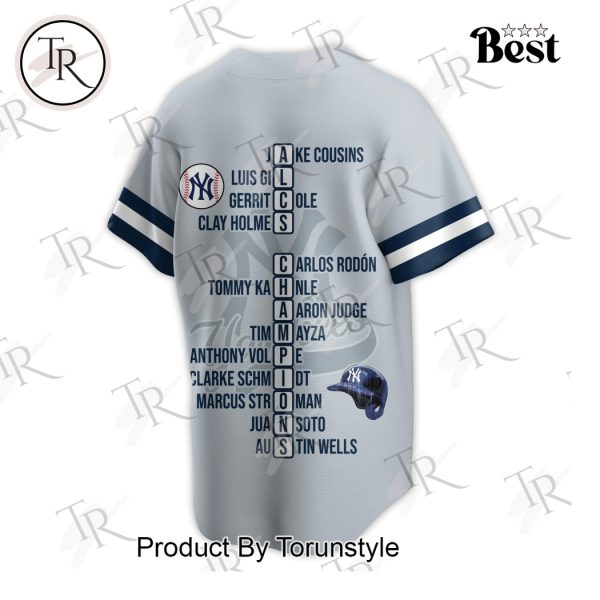 Personalized New York Yankees ALCS Champions Baseball Jersey