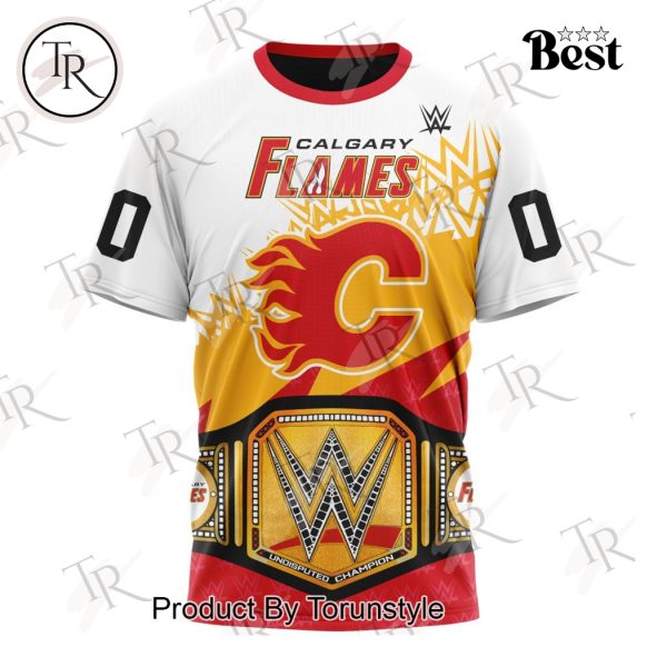 NHL Calgary Flames Special WWE Design Hoodie