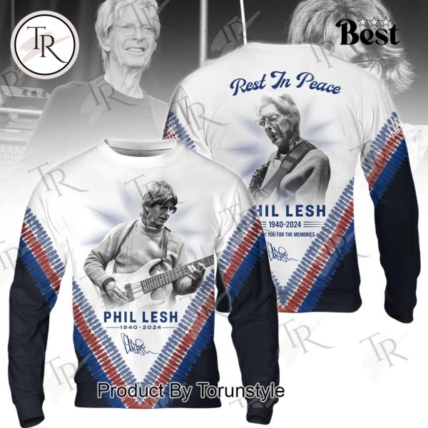 Rest In Peace Phil Lesh 1940-2024 Thank You For The Memories Hoodie