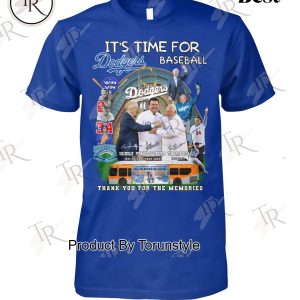 It’s Time For Los Angeles Dodgers Thank You For The Memories T-Shirt