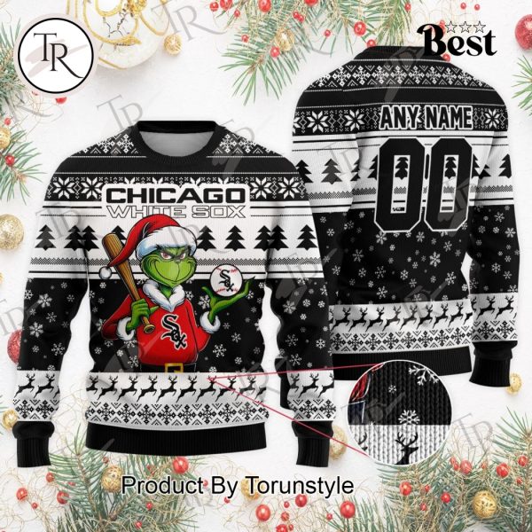 MLB Chicago White Sox Grinch Christmas Sweater Design