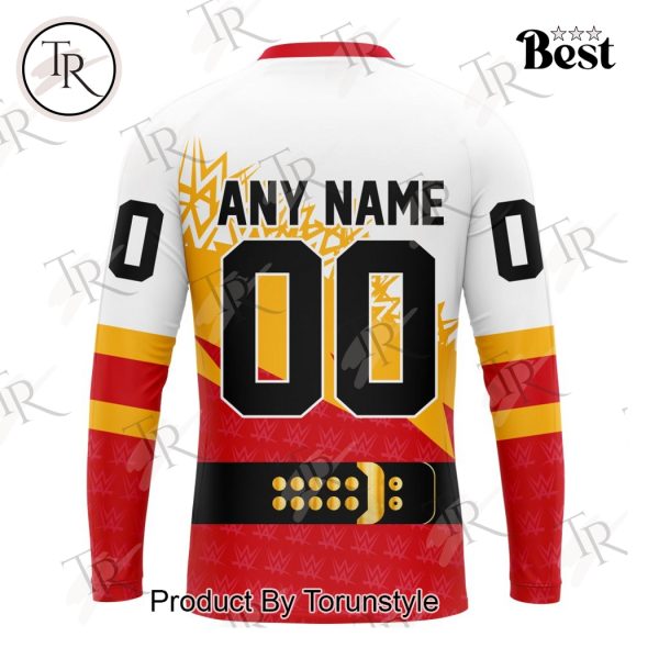 NHL Calgary Flames Special WWE Design Hoodie