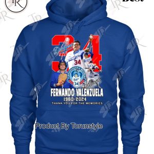 Fernando Valenzuela 1960-2024 Thank You For The Memories T-Shirt